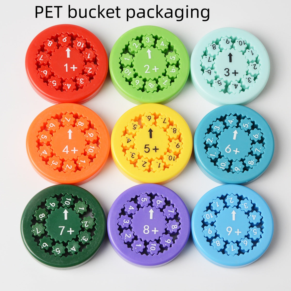 Montessori Mathe Lernspielzeug - Gyro mit Rechenaufgaben für Kinder