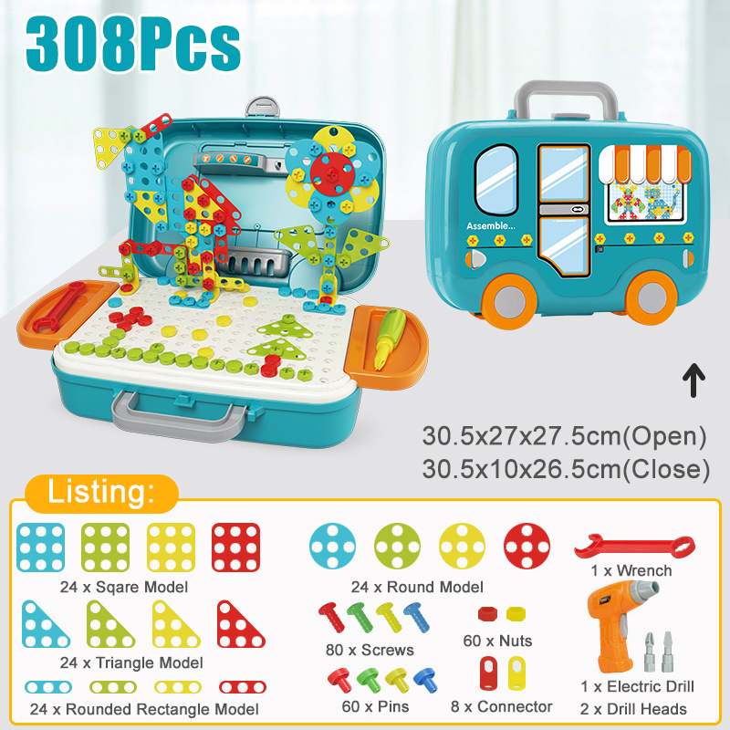 Magisches Design-Bohrer Set – Pädagogisches Konstruktionsspielzeug