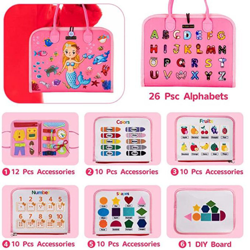 Montessori Busy Book – Pädagogisches Klettbuch für Kleinkinder