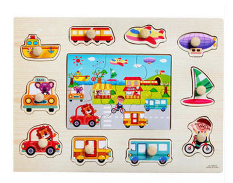 ✨ Montessori Holz - Puzzlebrett für Kinder  Lern - und Steckpuzzle ( ab 2 Jahren )