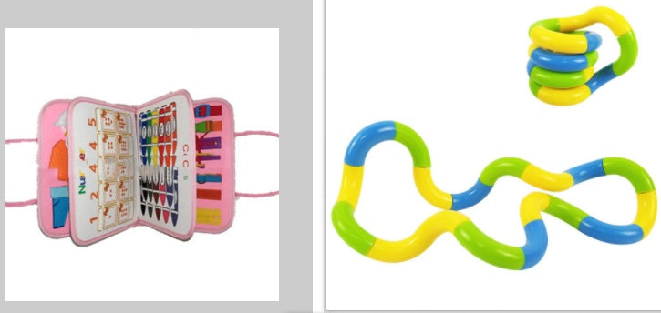 Montessori Busy Book – Pädagogisches Fühlbuch für Kleinkinder zur Förderung der Feinmotorik