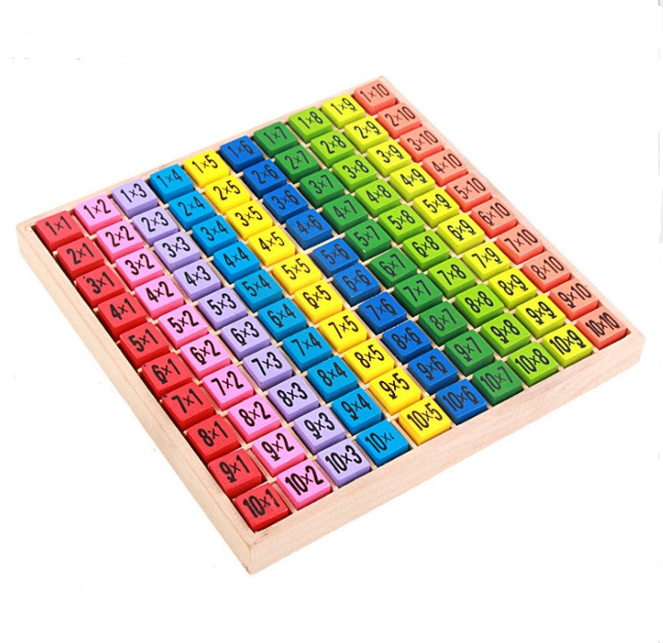✨ Montessori Einmaleins Lernbrett aus Holz - Spielerisch Multiplizieren meistern