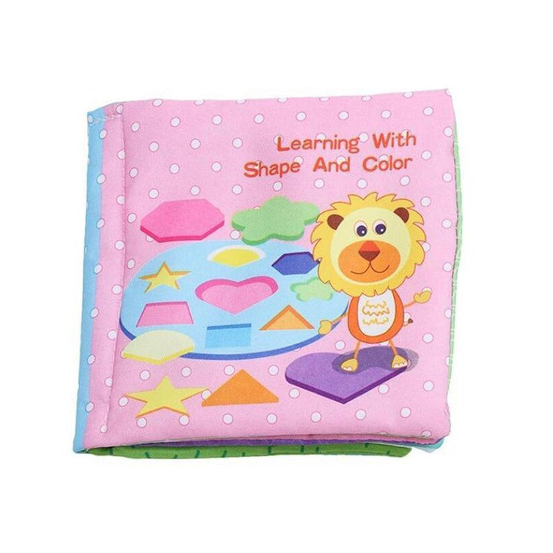 Mein erstes Montessori Stoffbuch Weiches Baby Fühlbuch Set zum Lernen von Obst Formen und Fahrzeugen
