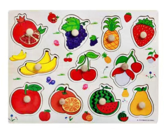 ✨ Montessori Holz - Puzzlebrett für Kinder  Lern - und Steckpuzzle ( ab 2 Jahren )