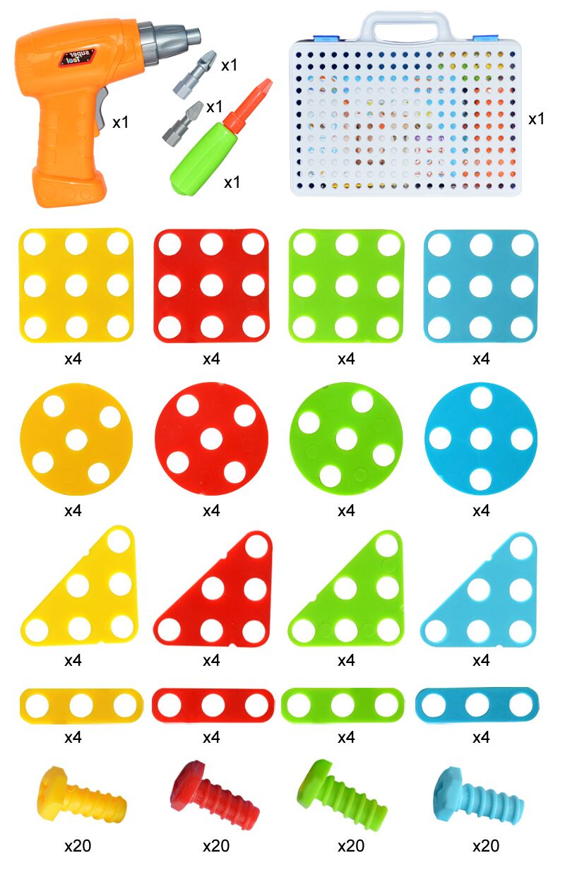 Kreatives Schraub- und Bau-Set für Kinder