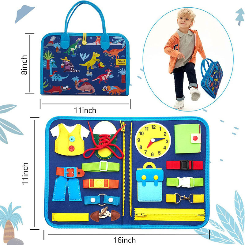 Montessori Busy Book – Pädagogisches Klettbuch für Kleinkinder