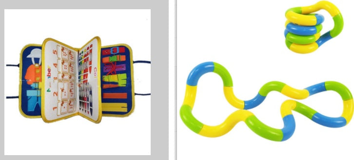 Montessori Busy Book – Pädagogisches Fühlbuch für Kleinkinder zur Förderung der Feinmotorik