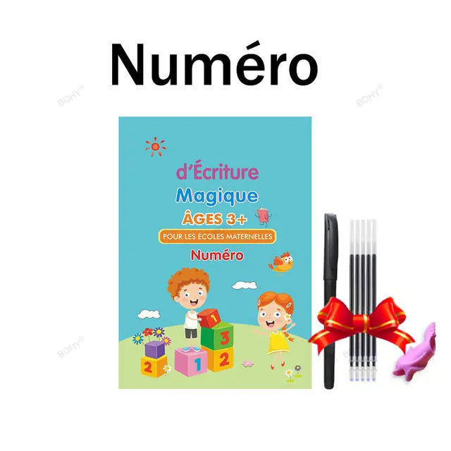 ✨ Magisches Übungsheft Set - Wiederverwendbares Schreibtraining für Kinder