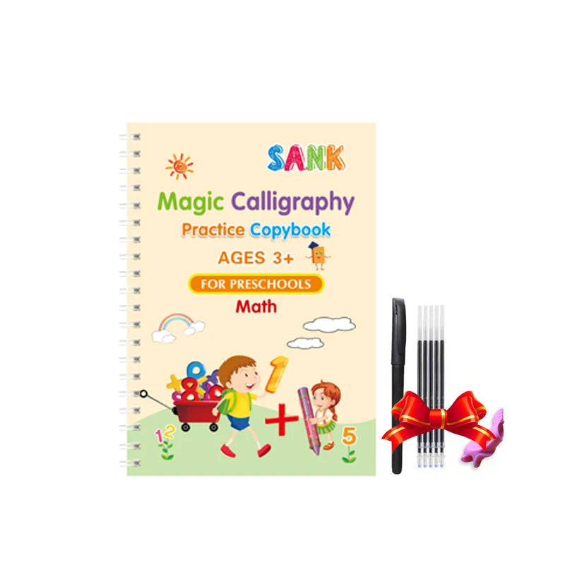 ✨ Magisches Übungsheft Set - Wiederverwendbares Schreibtraining für Kinder