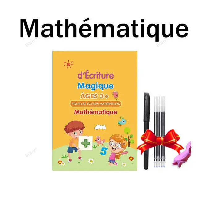 ✨ Magisches Übungsheft Set - Wiederverwendbares Schreibtraining für Kinder