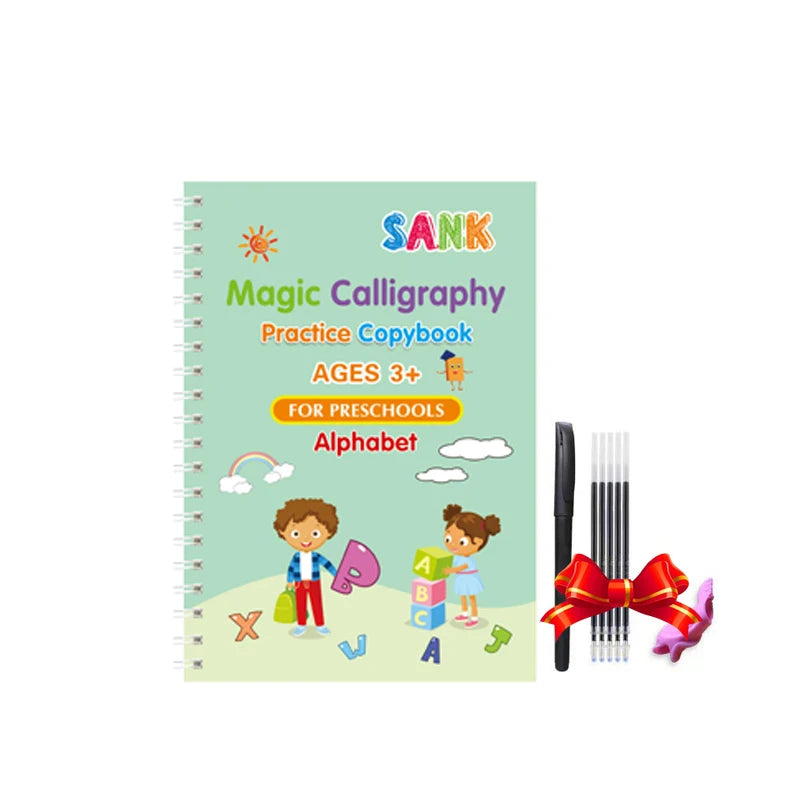 ✨ Magisches Übungsheft Set - Wiederverwendbares Schreibtraining für Kinder
