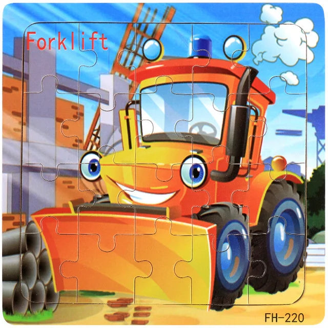 ✨ Montessori Holz Tierpuzzle - Farbenfroher Puzzlespaß für kleine Entdecker