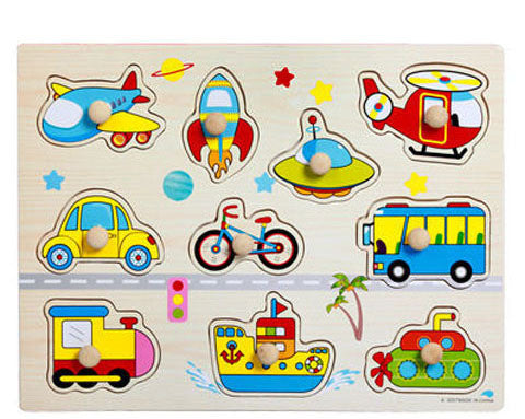 ✨ Montessori Holz - Puzzlebrett für Kinder  Lern - und Steckpuzzle ( ab 2 Jahren )