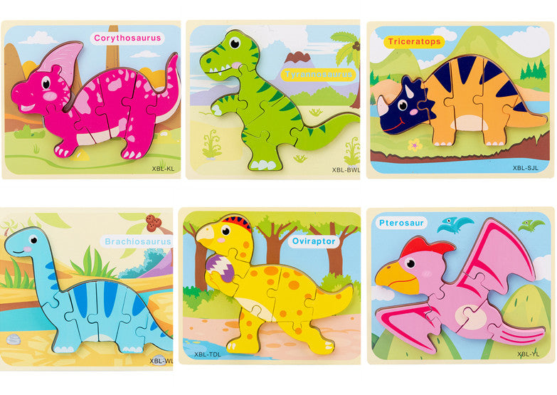 Holz Dinosaurier Puzzle für Kinder