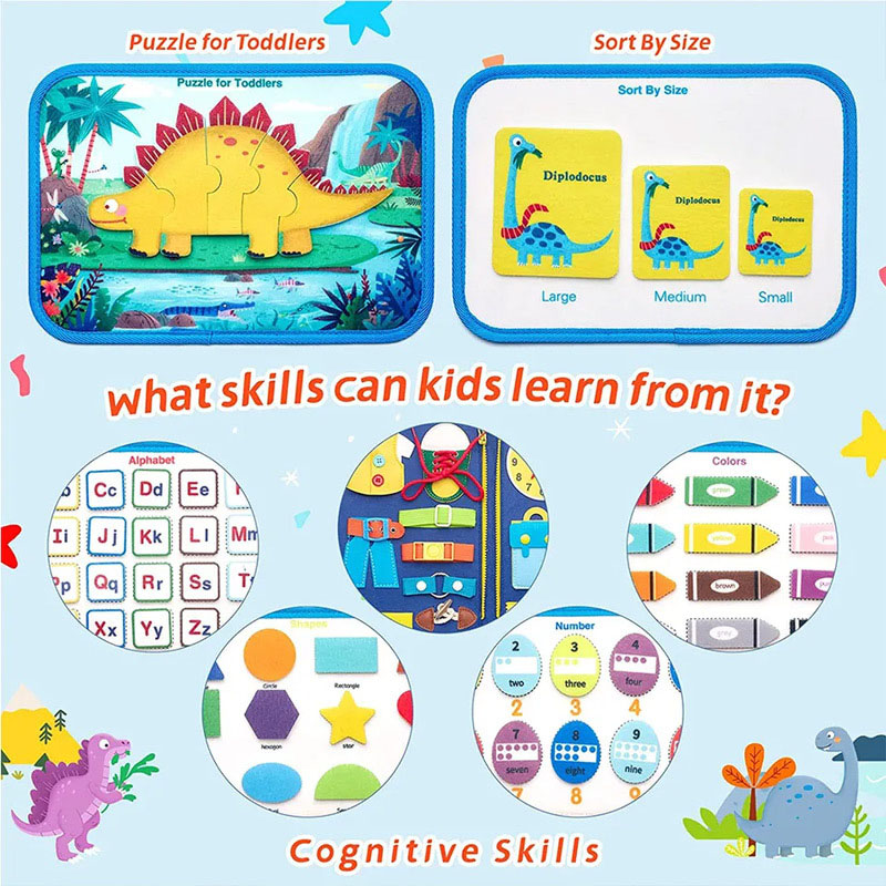 Montessori Busy Book – Pädagogisches Klettbuch für Kleinkinder