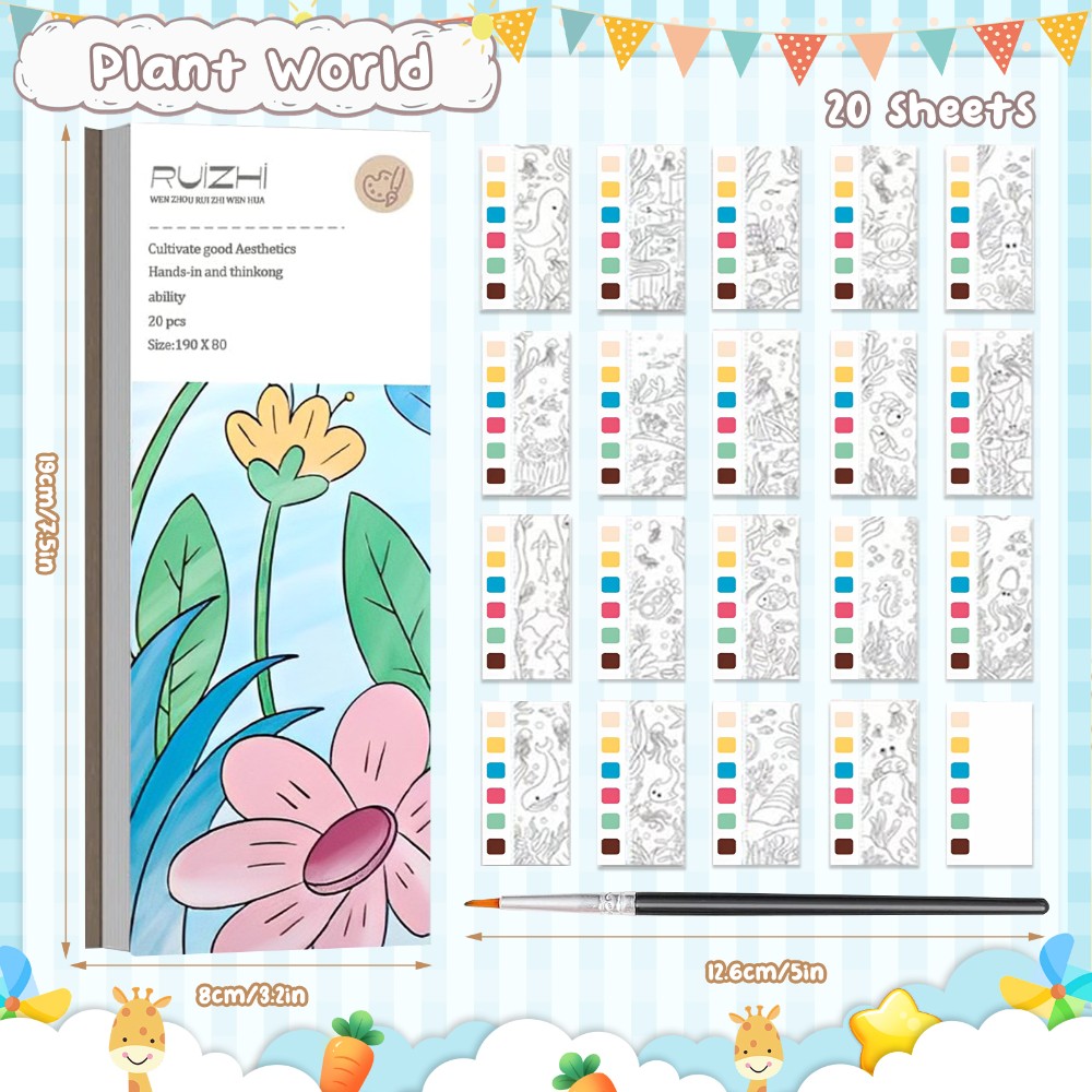 Aquarellbuch für Kinder - Kreatives Malen und spielerisches Lernen