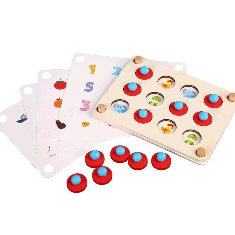 ✨ Montessori Holz Memory Spiel - Kreatives Konzentrationstraining für Kinder